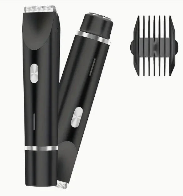 2 In 1 Hair Remover Women's Double Head Shaver Private Pubic Hair Trimmer Electric Razor Wet Dry Electric Body Hair