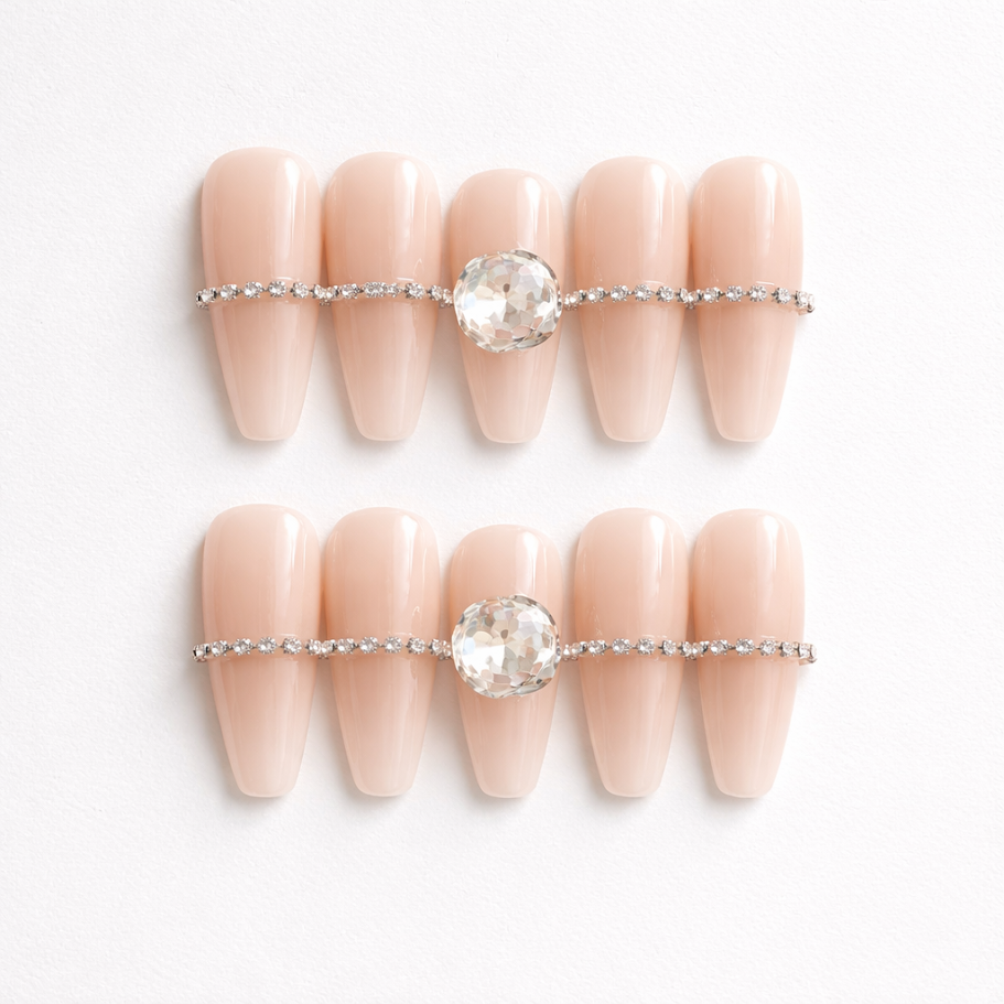 Diamond Blush Royale Press on nails fake nails