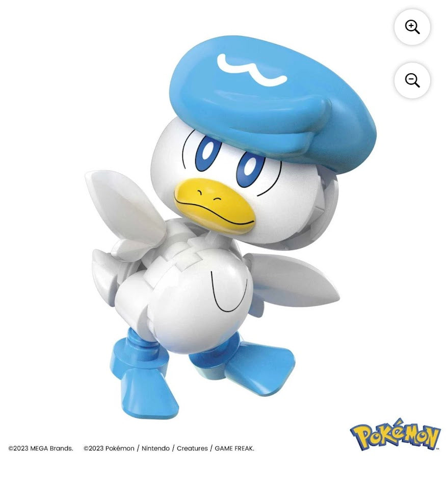 Mega Pokémon Quaxly Poké Ball Building Set #18 – 24 PCS Figure Kit (6+)