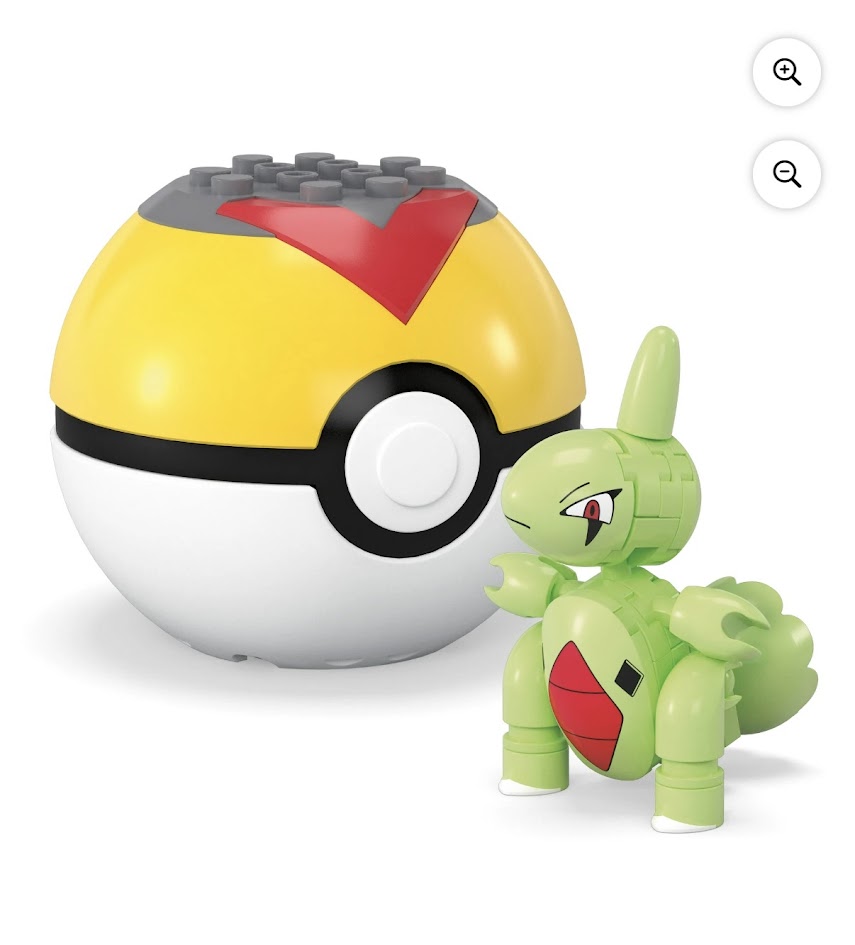 Mega Pokémon Larvitar Poké Ball Building Set #23 – 29 PCS Collectible Figure Kit