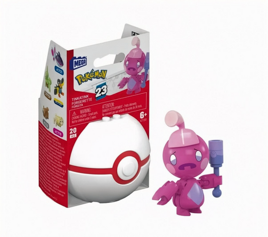 Mega Pokémon Tinkatink Poké Ball Building Set #23 – 20 PCS Figure Kit